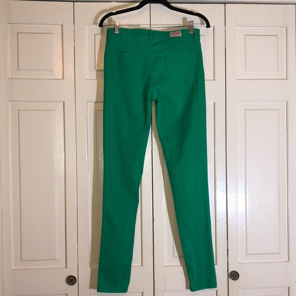 Judy Blue Green Skinny Jean SZ 5 - Picture 3 of 6
